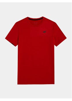 4F T-Shirt 4FWSS24TFTSM598 Czerwony Regular Fit ze sklepu MODIVO w kategorii T-shirty męskie - zdjęcie 170045338
