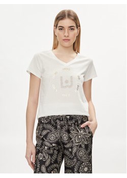 Liu Jo T-Shirt TA4137 J6040 Biały Regular Fit ze sklepu MODIVO w kategorii Bluzki damskie - zdjęcie 170045427