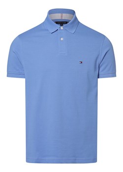 Tommy Hilfiger Męska koszulka polo Mężczyźni Bawełna niebieski jednolity ze sklepu vangraaf w kategorii T-shirty męskie - zdjęcie 170049048