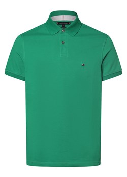 Tommy Hilfiger Męska koszulka polo Mężczyźni Bawełna trawiasty jednolity ze sklepu vangraaf w kategorii T-shirty męskie - zdjęcie 170049049