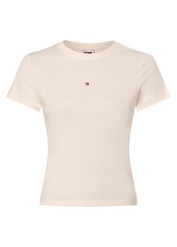 Tommy Jeans Koszulka damska Kobiety Bawełna écru jednolity ze sklepu vangraaf w kategorii Bluzki damskie - zdjęcie 170049089