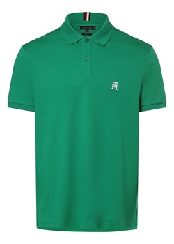 Tommy Hilfiger Męska koszulka polo Mężczyźni Bawełna trawiasty jednolity ze sklepu vangraaf w kategorii T-shirty męskie - zdjęcie 170049107