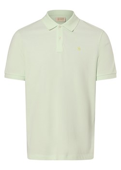 Scotch & Soda Męska koszulka polo Mężczyźni Bawełna seledynowy jednolity ze sklepu vangraaf w kategorii T-shirty męskie - zdjęcie 170049195