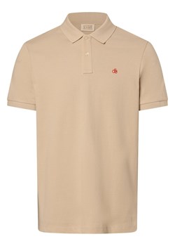 Scotch & Soda Męska koszulka polo Mężczyźni Bawełna beżowy jednolity ze sklepu vangraaf w kategorii T-shirty męskie - zdjęcie 170049196