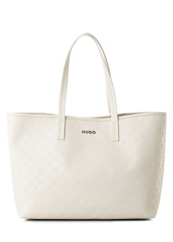 HUGO Damski shopper Kobiety écru jednolity ze sklepu vangraaf w kategorii Torby Shopper bag - zdjęcie 170049315