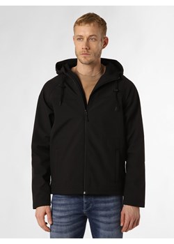 Derbe Męska kurtka softshellowa - Isleby Mężczyźni czarny jednolity ze sklepu vangraaf w kategorii Kurtki męskie - zdjęcie 170049359