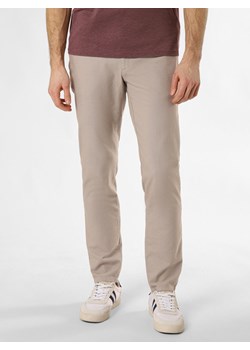 Alberto Spodnie Mężczyźni Bawełna beżowy jednolity ze sklepu vangraaf w kategorii Spodnie męskie - zdjęcie 170049377
