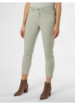 Cambio Spodnie - Piper Kobiety Bawełna seledynowy jednolity ze sklepu vangraaf w kategorii Spodnie damskie - zdjęcie 170049386