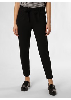 Msch Copenhagen Spodnie - MSCHPopye Kobiety Sztuczne włókno czarny jednolity ze sklepu vangraaf w kategorii Spodnie damskie - zdjęcie 170049415