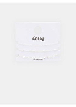 Sinsay - Bransoletki 3 pack - srebrny ze sklepu Sinsay w kategorii Bransoletki - zdjęcie 170053716