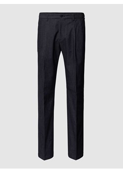 Spodnie do garnituru o kroju slim fit z dodatkiem streczu ze sklepu Peek&Cloppenburg  w kategorii Spodnie męskie - zdjęcie 170056326