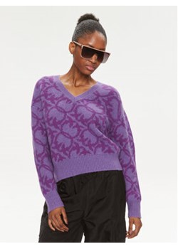 Pinko Sweter Ovino 101575 A11F Fioletowy Regular Fit ze sklepu MODIVO w kategorii Swetry damskie - zdjęcie 170057306