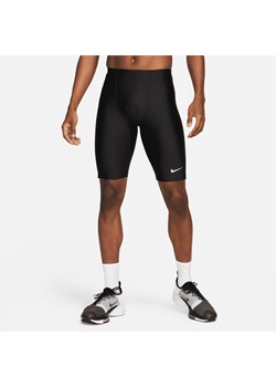 Męskie legginsy startowe 1/2 Nike Dri-FIT Fast - Czerń ze sklepu Nike poland w kategorii Spodenki męskie - zdjęcie 170057499