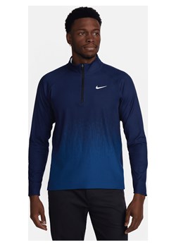 Męska koszulka do golfa z zamkiem 1/2 Dri-FIT ADV Nike Tour - Niebieski ze sklepu Nike poland w kategorii T-shirty męskie - zdjęcie 170057547