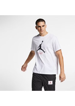 T-shirt męski Jordan Jumpman Flight - Biel ze sklepu Nike poland w kategorii T-shirty męskie - zdjęcie 170057649