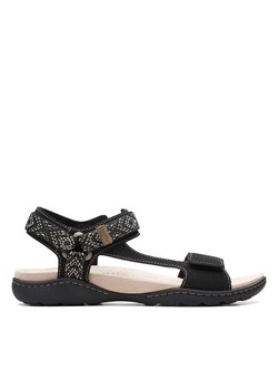Clarks Skórzane sandały w kolorze czarnym ze sklepu Limango Polska w kategorii Sandały damskie - zdjęcie 170061789