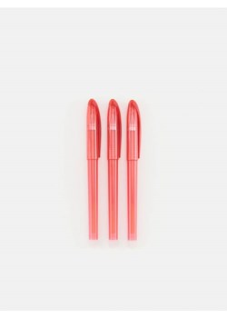 Sinsay - Długopis 3 pack - czerwony ze sklepu Sinsay w kategorii Akcesoria biurowe - zdjęcie 170063345