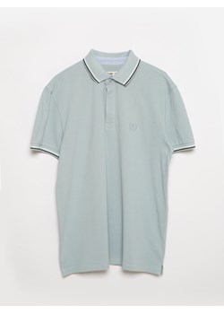 Koszulka męska polo błękitna Cardi 400 ze sklepu Big Star w kategorii T-shirty męskie - zdjęcie 170067279