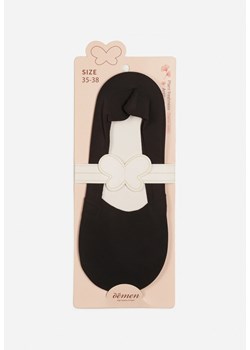 Czarne Skarpety Stopki z Bawełny Urianatia ze sklepu Renee odzież w kategorii Skarpetki damskie - zdjęcie 170068776