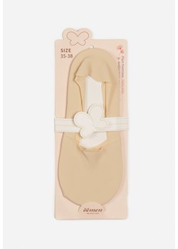 Beżowe Skarpety Stopki z Bawełny Urianatia ze sklepu Renee odzież w kategorii Skarpetki damskie - zdjęcie 170068779