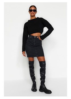 trendyol Spódnica dżinsowa w kolorze czarnym ze sklepu Limango Polska w kategorii Spódnice - zdjęcie 170071405