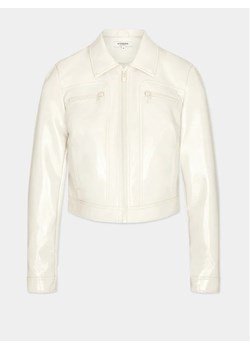 Morgan Kurtka z imitacji skóry 241-VBOWL Beżowy Slim Fit ze sklepu MODIVO w kategorii Kurtki damskie - zdjęcie 170071547