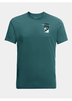 Jack Wolfskin T-Shirt Vonnan 1809941 Zielony Regular Fit ze sklepu MODIVO w kategorii T-shirty męskie - zdjęcie 170071987