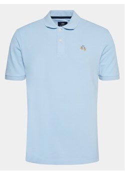 La Martina Polo YMP002 PK001 Niebieski Slim Fit ze sklepu MODIVO w kategorii T-shirty męskie - zdjęcie 170072239