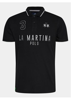 La Martina Polo YMP320 PK001 Czarny Regular Fit ze sklepu MODIVO w kategorii T-shirty męskie - zdjęcie 170072418