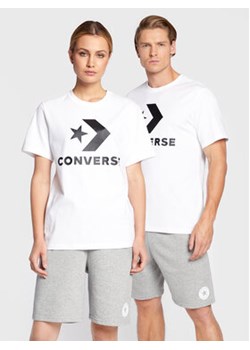 Converse T-Shirt Unisex Star Chevron 10024067-A02 Biały Regular Fit ze sklepu MODIVO w kategorii Bluzki damskie - zdjęcie 170073845