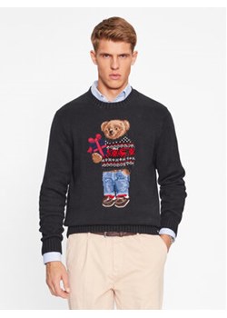 Polo Ralph Lauren Sweter 710920411001 Czarny Regular Fit ze sklepu MODIVO w kategorii Swetry męskie - zdjęcie 170073886