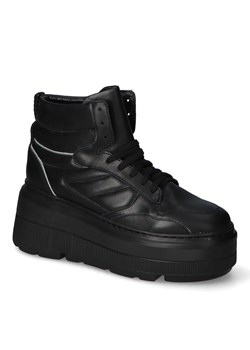 Sneakersy Lewski 3392/X Czarne lico ze sklepu Arturo-obuwie w kategorii Buty sportowe damskie - zdjęcie 170074306