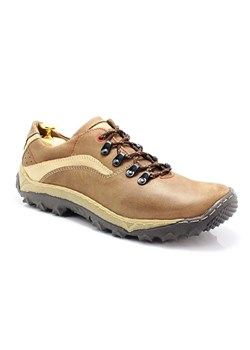 Polskie buty trekkingowe, skóra - KENT 268 BRĄZOWE ze sklepu Tymoteo.pl - sklep obuwniczy w kategorii Buty trekkingowe męskie - zdjęcie 170076558
