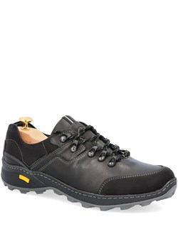 Polskie buty trekkingowe, skóra - KENT 515 CZARNE ze sklepu Tymoteo.pl - sklep obuwniczy w kategorii Buty trekkingowe męskie - zdjęcie 170079226