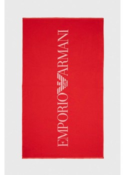 Emporio Armani Underwear ręcznik bawełniany kolor czerwony 231772 4R451 ze sklepu ANSWEAR.com w kategorii Ręczniki - zdjęcie 170094036
