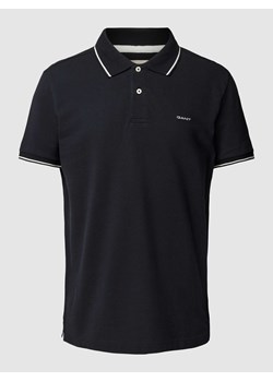 Koszulka polo z wyhaftowanym logo model ‘TIPPING’ ze sklepu Peek&Cloppenburg  w kategorii T-shirty męskie - zdjęcie 170094377
