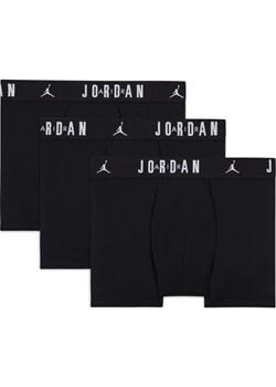 Bokserki dla dużych dzieci Jordan Dri-FIT Flight Essentials (3 pary) - Czerń ze sklepu Nike poland w kategorii Majtki dziecięce - zdjęcie 170103717
