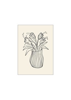 H & M - Affordable Art Prints - Vase Sketch - Biały ze sklepu H&M w kategorii Plakaty - zdjęcie 170103748