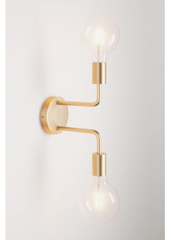 H & M - Metalowa Lampa Z 2 Żarówkami - Złoty ze sklepu H&M w kategorii Lampy ścienne - zdjęcie 170103896