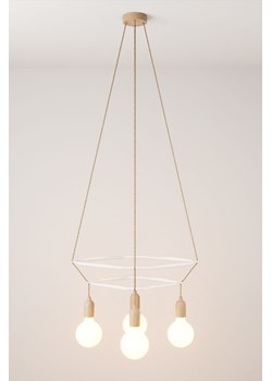 H & M - Żyrandol Cage Z 4 Żarówkami - Biały ze sklepu H&M w kategorii Lampy wiszące - zdjęcie 170103927