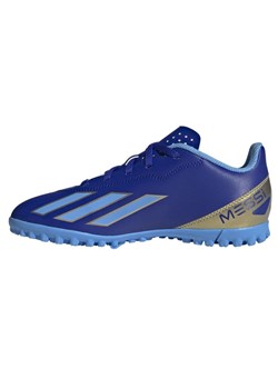 Buty adidas X Crazyfast Club Messi Jr Tf ID0722 niebieskie ze sklepu ButyModne.pl w kategorii Buty sportowe dziecięce - zdjęcie 170104065