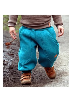 LiVi Wełniane spodnie &quot;Streetstyle&quot; w kolorze jasnomorskim ze sklepu Limango Polska w kategorii Spodnie dziewczęce - zdjęcie 170107526
