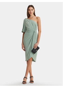 Lauren Ralph Lauren Sukienka koktajlowa 250939505001 Zielony Slim Fit ze sklepu MODIVO w kategorii Sukienki - zdjęcie 170108758