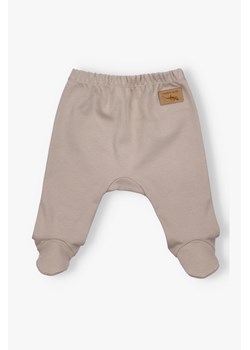 Brązowe półśpiochy niemowlęce bawełniane ze sklepu 5.10.15 w kategorii Spodnie i półśpiochy - zdjęcie 170111618