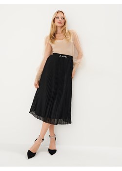 Mohito - Plisowana spódnica midi - czarny ze sklepu Mohito w kategorii Spódnice - zdjęcie 170111798