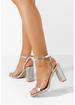 Srebrne eleganckie sandały Rayna ze sklepu Zapatos w kategorii Sandały damskie - zdjęcie 170112707