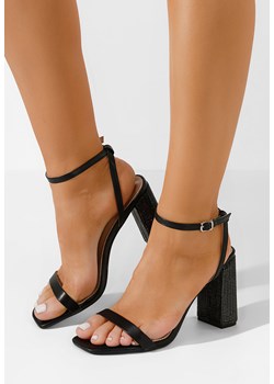 Czarne eleganckie sandały Rayna ze sklepu Zapatos w kategorii Sandały damskie - zdjęcie 170112709