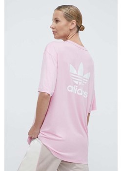 adidas Originals t-shirt Trefoil Tee damski kolor różowy IR8067 ze sklepu ANSWEAR.com w kategorii Bluzki damskie - zdjęcie 170116669