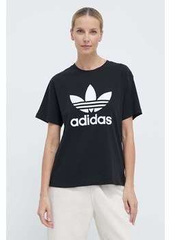 adidas Originals t-shirt Trefoil Tee damski kolor czarny IR9533 ze sklepu ANSWEAR.com w kategorii Bluzki damskie - zdjęcie 170116675