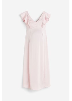 H & M - MAMA Sukienka z falbanami - Różowy ze sklepu H&M w kategorii Sukienki ciążowe - zdjęcie 170117376